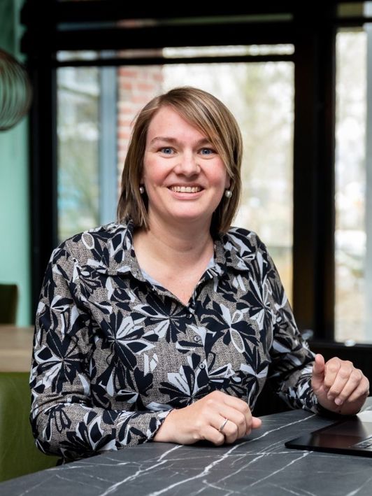 Judith bij Lansigt aan het werk